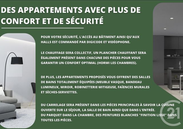 Appartement F4 à vendre - 4 pièces - 73.59 m2 - MORTEAU - 25 - FRANCHE-COMTE - Century 21 Avenir Immobilier